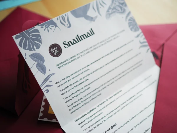 lettre Snailmail Trimestriel